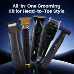 Professional Hair Clipper Set for Men, Cordless Haircut Kit Hair Clipper T-Blade Trimmer Electric Shaver