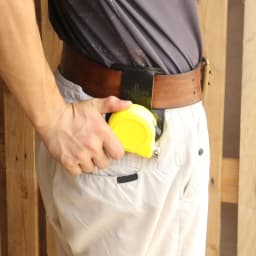 Tourbon Genuine Leather Tape Measure Holder Tool Tapes Holster Metal Clip on Belt