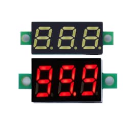 0.36 Inch 0.36" Digital Voltmeter Red Green Blue DC 0V-100V Three Lines 3 digit Voltage Panel Meter Display led Color