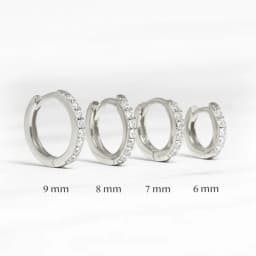 CANNER Real 925 Sterling Silver Hoop Earrings for Women Round Circle Earring Zircon Piercing Earings personalized Trend Jewelry