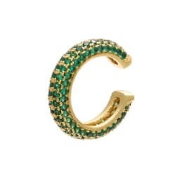 1 Piece Ear Clip on Earring Cuff Rainbow CZ Gold Silver Color Earing Jewelry Aretes Non Pierced Blue Black Clear Clipping