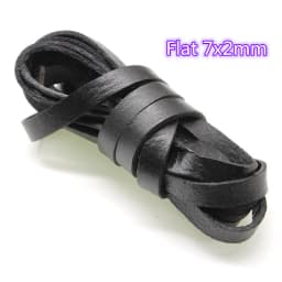 2Meter Genuine Cow Leather Cords Round Flat Leather Strap String Rope for DIY Necklace Bracelet Jewelry Making Accessories