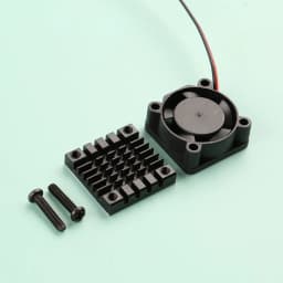 25x25mm 25*50mm Heatsink and 5V 12V Cooling Fan Combination Aluminum Radiator Small Cooler for PCB Raspberry Pi RPI
