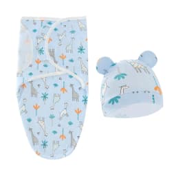 Muslin Newborn Sleeping Bag Hat Set/Sleepsack Only Baby Swaddle Blanket Wrap Adjustable Newborn Sleep Sack Infant Sleepwear 0-6M