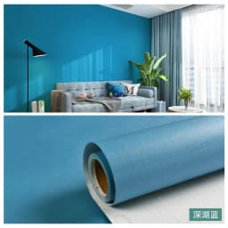 Macaron Solid Color Self Adhesive Wallpaper Furniture Cabinet Renovation Stickers Bedroom Vinyl Film Room Decor Wall Sticker DIY