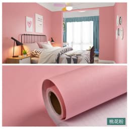 Macaron Solid Color Self Adhesive Wallpaper Furniture Cabinet Renovation Stickers Bedroom Vinyl Film Room Decor Wall Sticker DIY