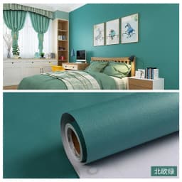 Macaron Solid Color Self Adhesive Wallpaper Furniture Cabinet Renovation Stickers Bedroom Vinyl Film Room Decor Wall Sticker DIY