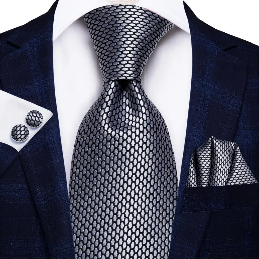 8.5cm Business Black Solid Paisley Men's Tie Neck Strip Ties for Men Formal Luxury Wedding Business Party Neckties Gravatas silk