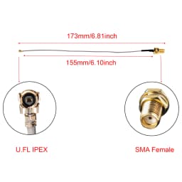 1/4pcs 915MHz LoRa Antenna U.FL IP-EX to SMA Connector Pigtail 2dBi Suitable For ESP32 Lora Board Lora32u4 II Wifi Lora32 10cm
