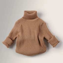 MILANCEL Winter Korean Style Kids Sweater Vintage Boys Knitwear Solid Turtleneck Girls Sweaters Coat