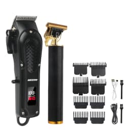 Cordless Hair Cutting Machine Stainless Steel Blade Hair Clipper USB Charging Professional Barber Trimmer for Men Hairstyle