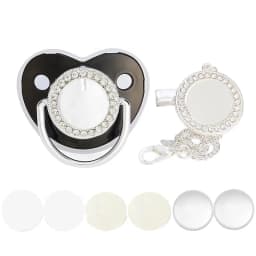 Blank Pacifier Clip For Newborn Baby Shower Gift Personalized Pacifier Accessories Sublimation Dummy Baby Teether Infant Nipple