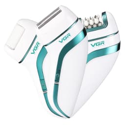 Original VGR 3-In-1 Ladies Epilator, Electric Shaver, Leg Body Hair Removal, Wet Dry Lady's Bikini Trimmer, Facial Epilator