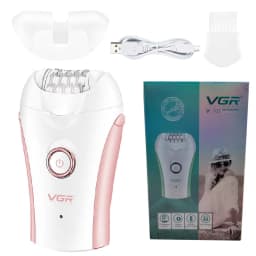 Original VGR 3-In-1 Ladies Epilator, Electric Shaver, Leg Body Hair Removal, Wet Dry Lady's Bikini Trimmer, Facial Epilator