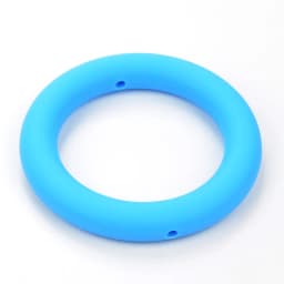 LOFCA Teething Ring 65mm Silicone Beads 3pcs Baby Charm Teether Necklace Pacifier Making BPA Free Food Grade Silicone Jewelry