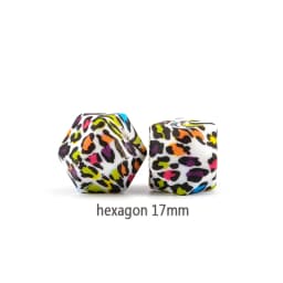 LOFCA 20pcs Tie dye leopard Terrazzo Dalmatian camo Silicone Loose Beads Teething Beads DIY Chewable Baby Safe Teether Round