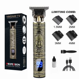 LCD Display T9 Electric Hairber 0mm Shaver Hair Trimer Home Appliances Travel Barber Razors Shaving Machine for Men Trimmer Man
