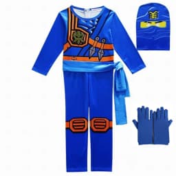 Leg Ninja Cosplay Costume 3 Jumpsuit Set Halloween and Christmas Party Costume Street Costume Ninja
