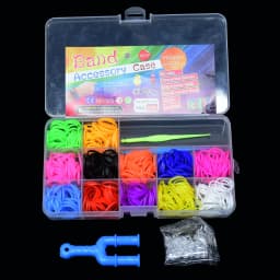 Elastic Rubber Bands DIY Tool Set Colorful Weave Machine Bracelet Handicraft Kit Girl Gift Kids Toys for Children 7 8 10 Years