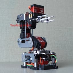 6 DOF Robotic Arm with Claw Clamp Gripper Kit Compatible 20Kg Servo for Arduino Robot DIY Kit Android App Programmable Robot Arm