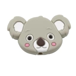 Cute-idea 5pcs Silicone Teether Beads BPA Free Mini Elephant Animal Beads DIY Baby Teething Pacifier Chain Toys Gift Baby goods