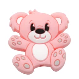Cute-idea 5pcs Silicone Teether Beads BPA Free Mini Elephant Animal Beads DIY Baby Teething Pacifier Chain Toys Gift Baby goods