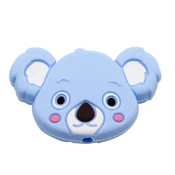Cute-idea 5pcs Silicone Teether Beads BPA Free Mini Elephant Animal Beads DIY Baby Teething Pacifier Chain Toys Gift Baby goods