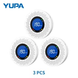 New Carbon Monoxide Standalone Detector CO Alarm With Screen Display Battery Powered CE Certified For Home Kitchen Office Use
