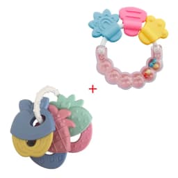Silicone Teethers for Baby Things Newborn Chews Food Grade Teethers Training Bed Toy Baby fruit item Feeding Infant Rattle