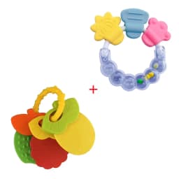 Silicone Teethers for Baby Things Newborn Chews Food Grade Teethers Training Bed Toy Baby fruit item Feeding Infant Rattle