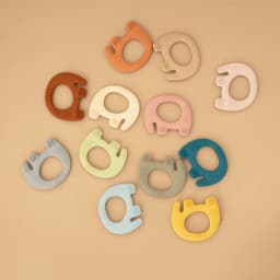 Cartoon Animal Baby Soft Silicone Teether BPA Free New Born Gift Food Grade Infant Chewing Nursing Teething Toys Babies Stuff