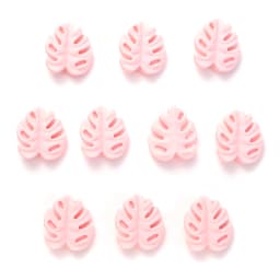 10Pcs Cartoon Leaf Silicone Beads Baby Teether Toy Infant Pacifier Chain Chewable Nursing Teether For DIY Handmade Accessories
