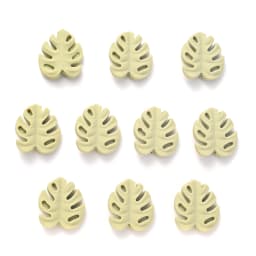 10Pcs Cartoon Leaf Silicone Beads Baby Teether Toy Infant Pacifier Chain Chewable Nursing Teether For DIY Handmade Accessories