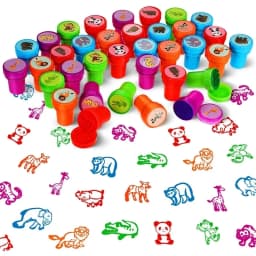 10pcs Assorted Stamps for Gift Self-ink Stamps Toy Stamps Smiley Face Seal Scrapbooking DIY Painting Photo Album Decor