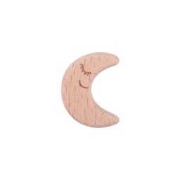 5/10pcs Beech Wooden Beads Baby Teether Rodent Hearts Beads DIY Necklace Pacifier Chain Crafts Jewelry Making Accessories