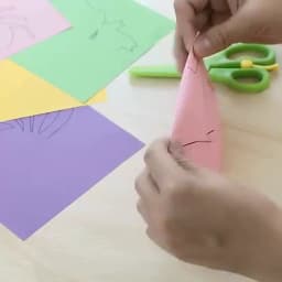96 Pcs Children Cartoon DIY Colorful Paper Cutting Folding Toys Kids Craft Animal Handcraft Paper Art Learning Educational Toys