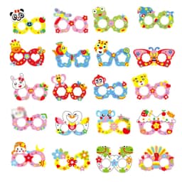Children Kids DIY Eyeglasses Cute Cartoon Animal Eva Art Craft 5D Gem Diamond Eyeglasses Sticker Games Education Toys Gifts