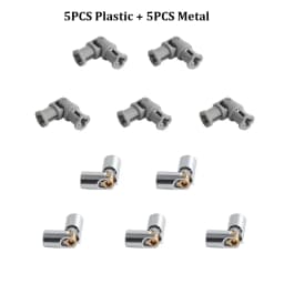 10PCS Plastic Universal Joint Metal Universal Joint 3L MOC Power Functions 61903 Shaft Compatible With Legoeds Bricks