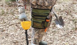 Metal Detector Finds Bag All Terrain Garden Detecting Pouch Accessories Digger Tools Bag