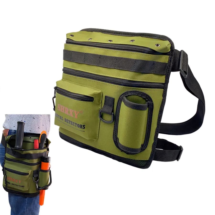 Metal Detector Finds Bag All Terrain Garden Detecting Pouch Accessories Digger Tools Bag