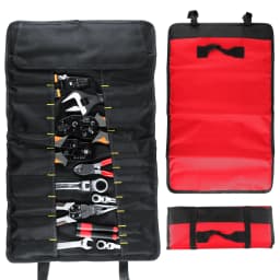 Tool Roll Bag, 23 Pocket Tool Bag, Portable Multi Tool Roll Bag, Tool Kit Roll Organizer, Screwdriver Wrench Roll Tool Storage