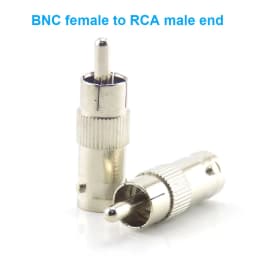 1pcs BNC RCA Male Female to BNC RCA Male Female Adapter Plug Coax Cable Video Audio Wire Converter Connector for CCTV Camera Q1