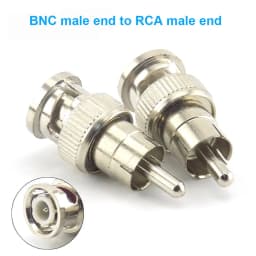 1pcs BNC RCA Male Female to BNC RCA Male Female Adapter Plug Coax Cable Video Audio Wire Converter Connector for CCTV Camera Q1