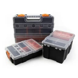 Multi-Grid Portable Plastic Parts Toolbox Combination Screw Storage Box Metal Parts Hardware Tool Screwdriver Repair Tool Box