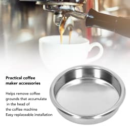 58mm Coffee Machine Backflush Insert Basket Blind Filter Coffee Maker Backwash Cleaning Blind Bowl Coffee Accessories
