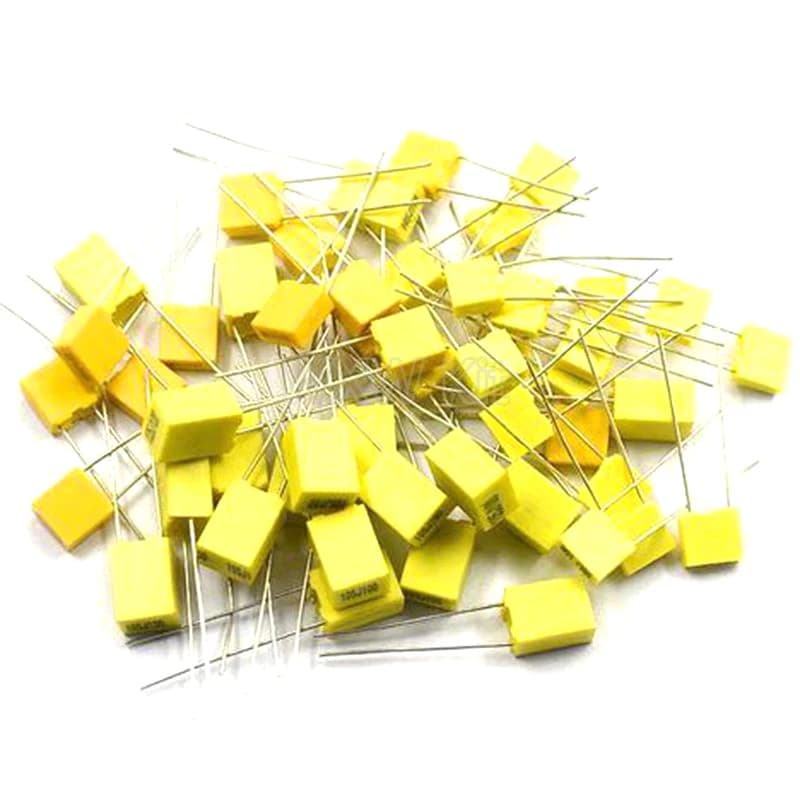20PCS Polypropylene Safety Plastic Film 100V 1nF ~ 470nF 100nf 220nf 10nf 47nf 22nf 1nf 0.47uf 0.1uf Correction Capacitor