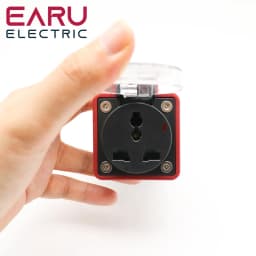 Portable EV Charging Adapter 220V Type 2 Male Plug to Schuko Socket Converter for EV Charger