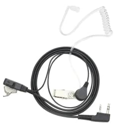 2 Pin PTT MIC Headset Baofeng Acoustic Air Tube Microphone Earphone Earpiece For EMF Anti Radiation Walkie Talkie Radio