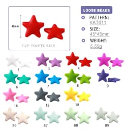 BOBO.BOX 10pcs Silicone Beads Animal Koala Raccoon Food Grade Baby Silicone Teething Toy BPA-Free DIY Pacifier Chain Accessories