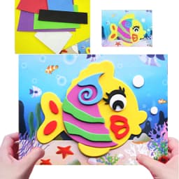 20PCS 3D EVA Foam Sticker Puzzle DIY Game Cartoon Animal Early Learning Education Toys for Children Birthday Gift Multi-patterns